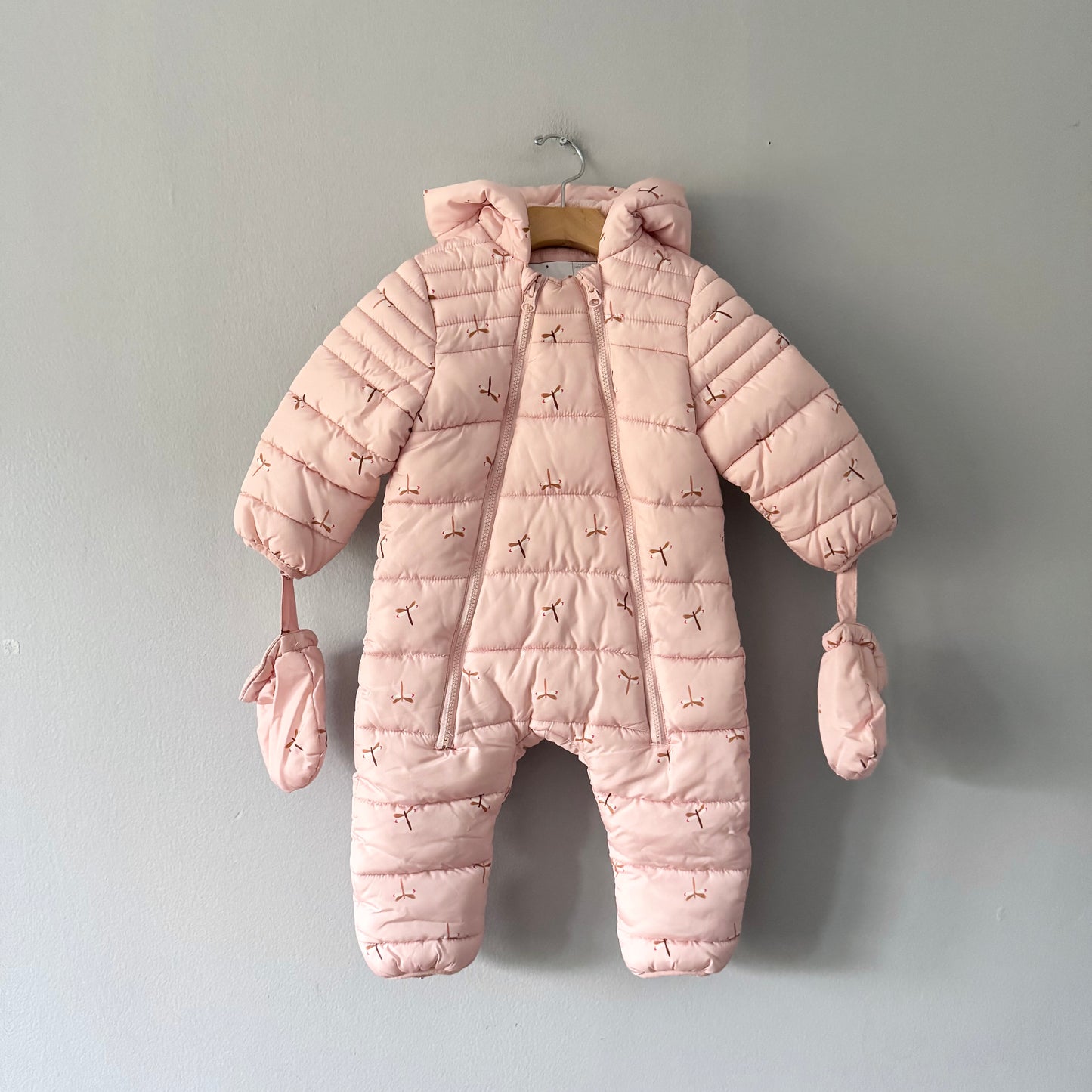 Rise little earthling / Snow bunting suit /  12-24M