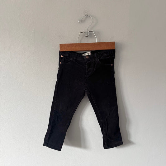 Zara / Black corduroy pants / 18-24M