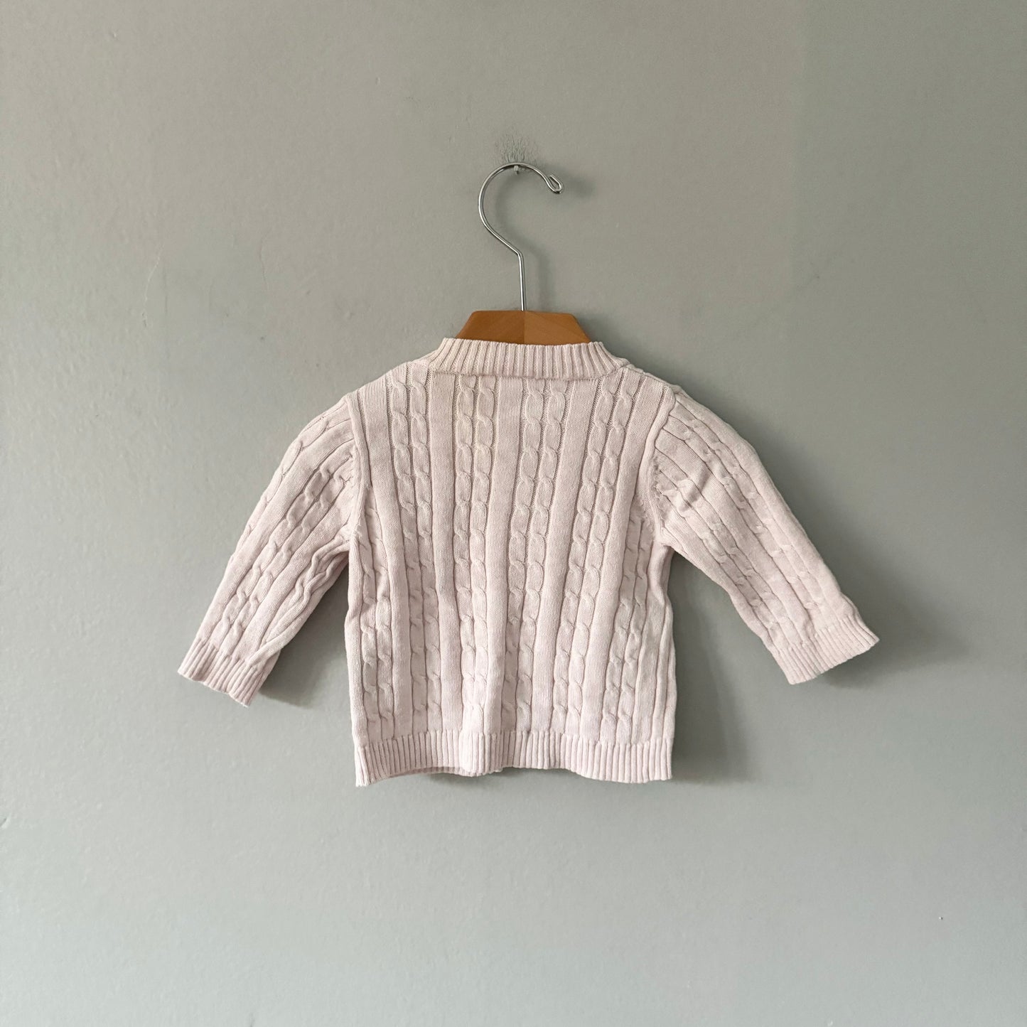 Seed / Light pink cable cardigan / 0-3M