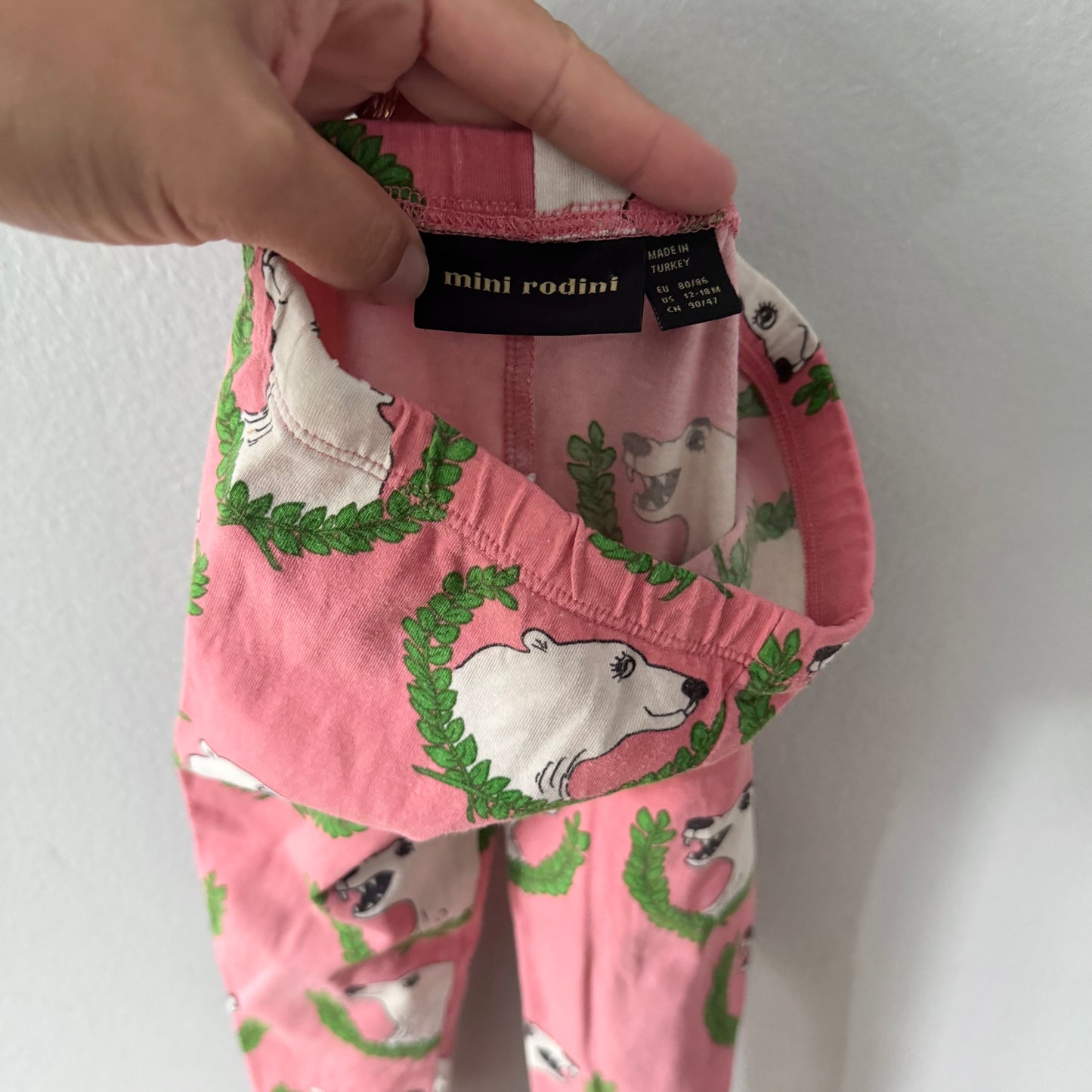 Mini Rodini / Pink leggings / 12-18M