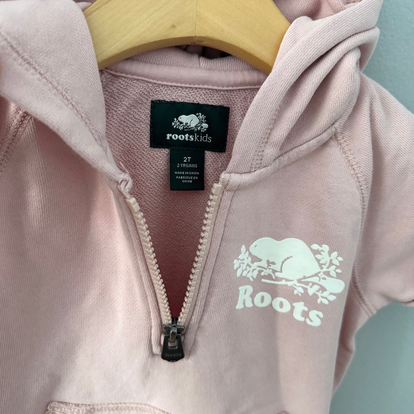 Roots / Light pink crew dress / 2T