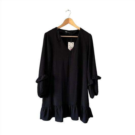 Zara / Black mini dress / tunic / M