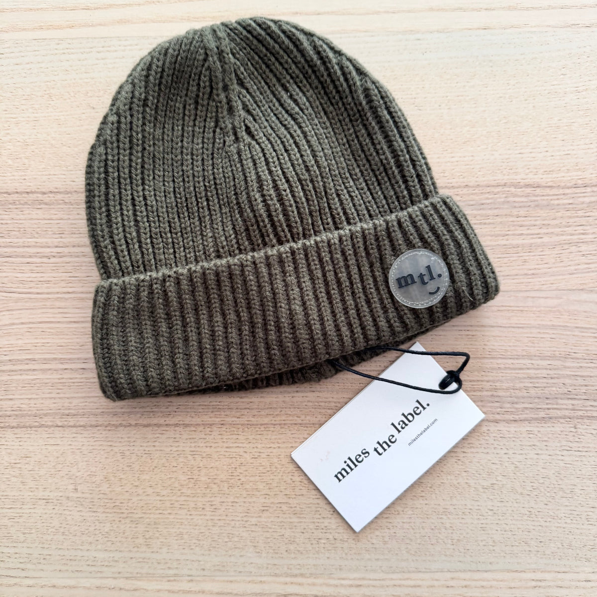 Miles the label / Khaki beanie / 8-10Y - New with tag