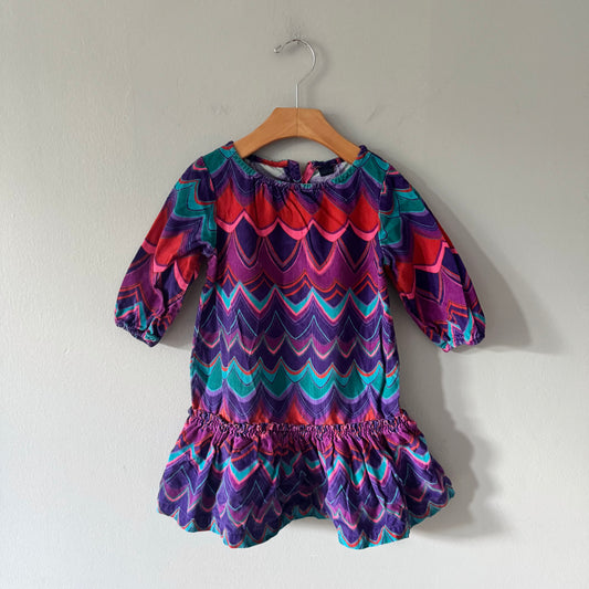 Gap / Purple corduroy dress / 3Y
