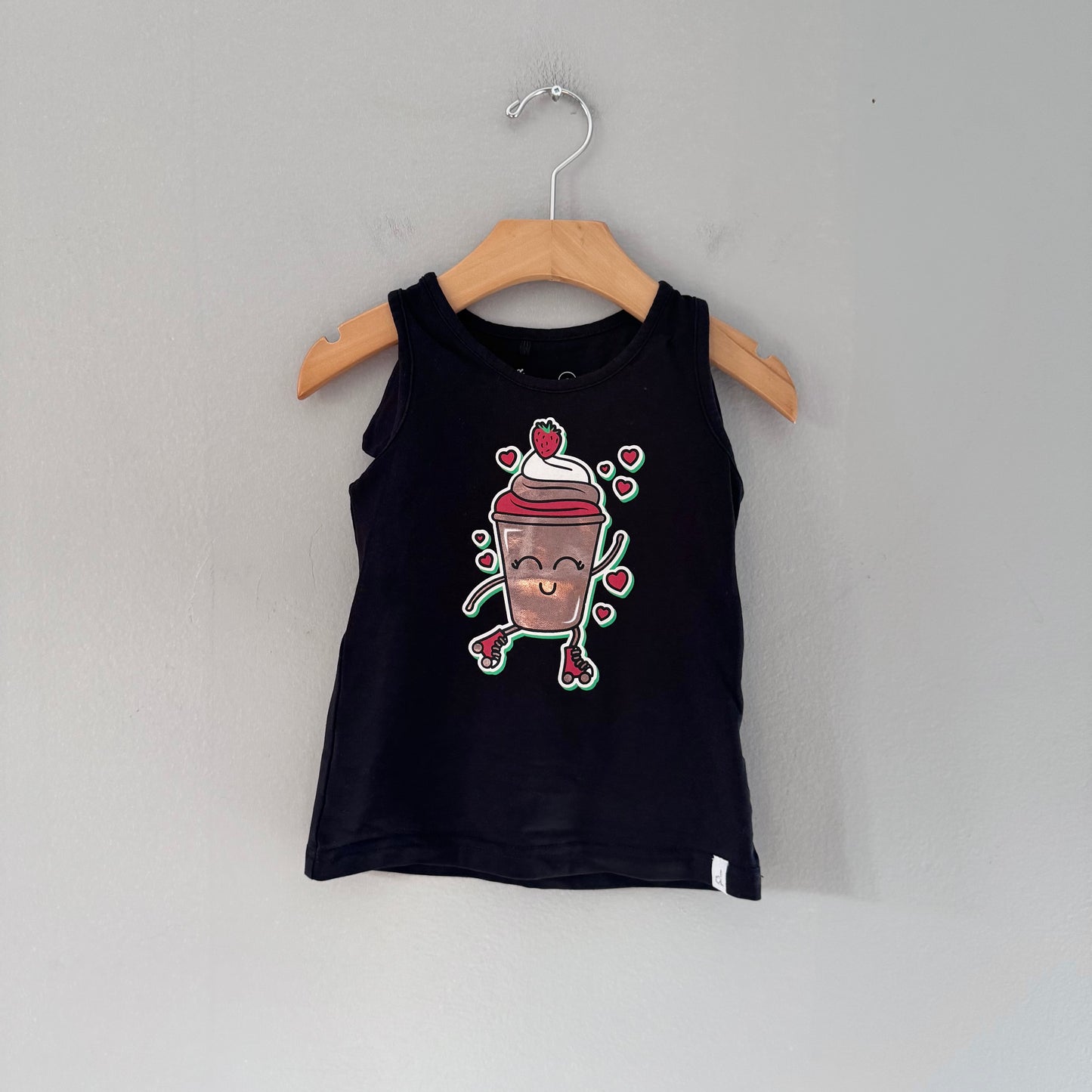 Deux par deux / Black tank top / 3Y