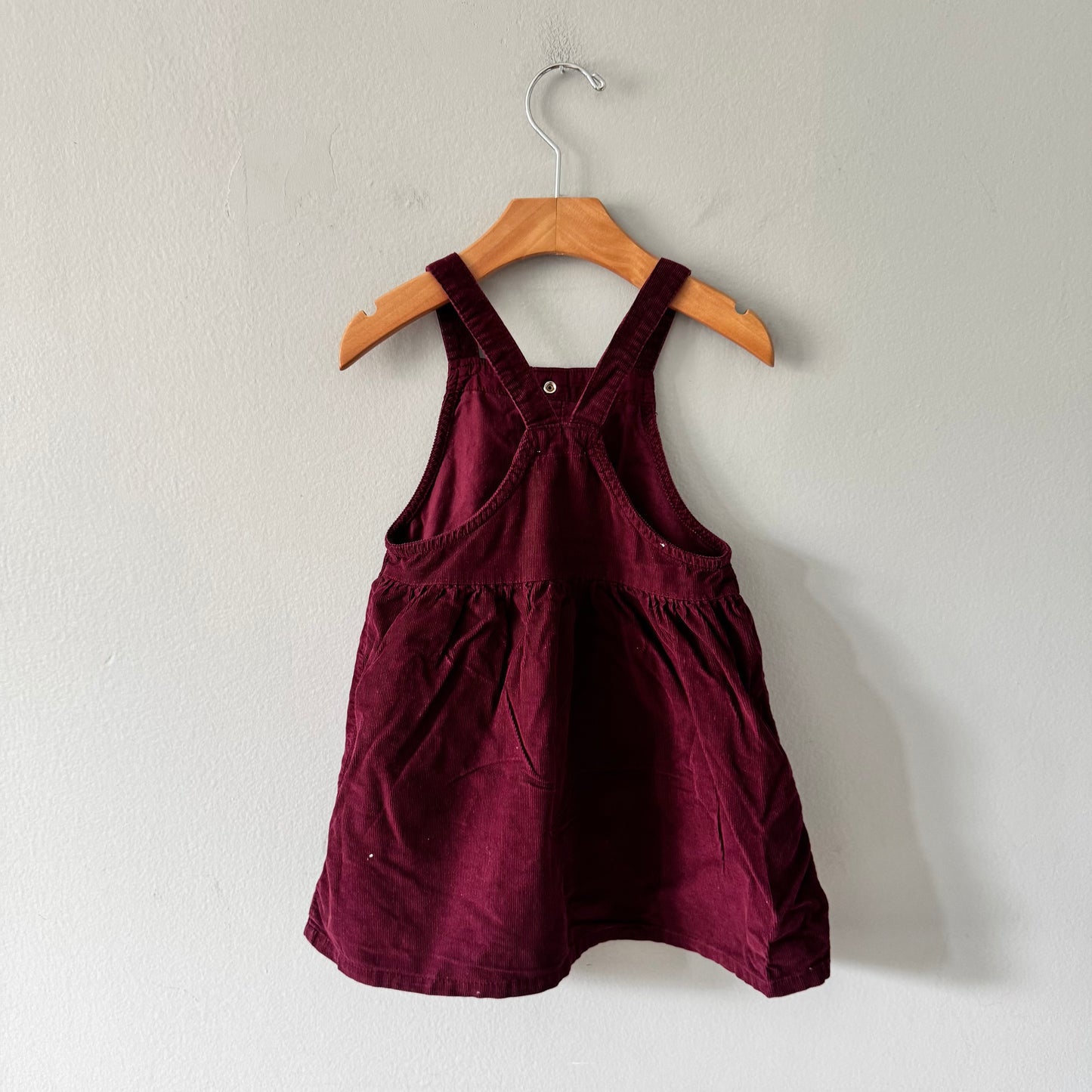 Cat & Jack / Burgundy overall skirt / 3T