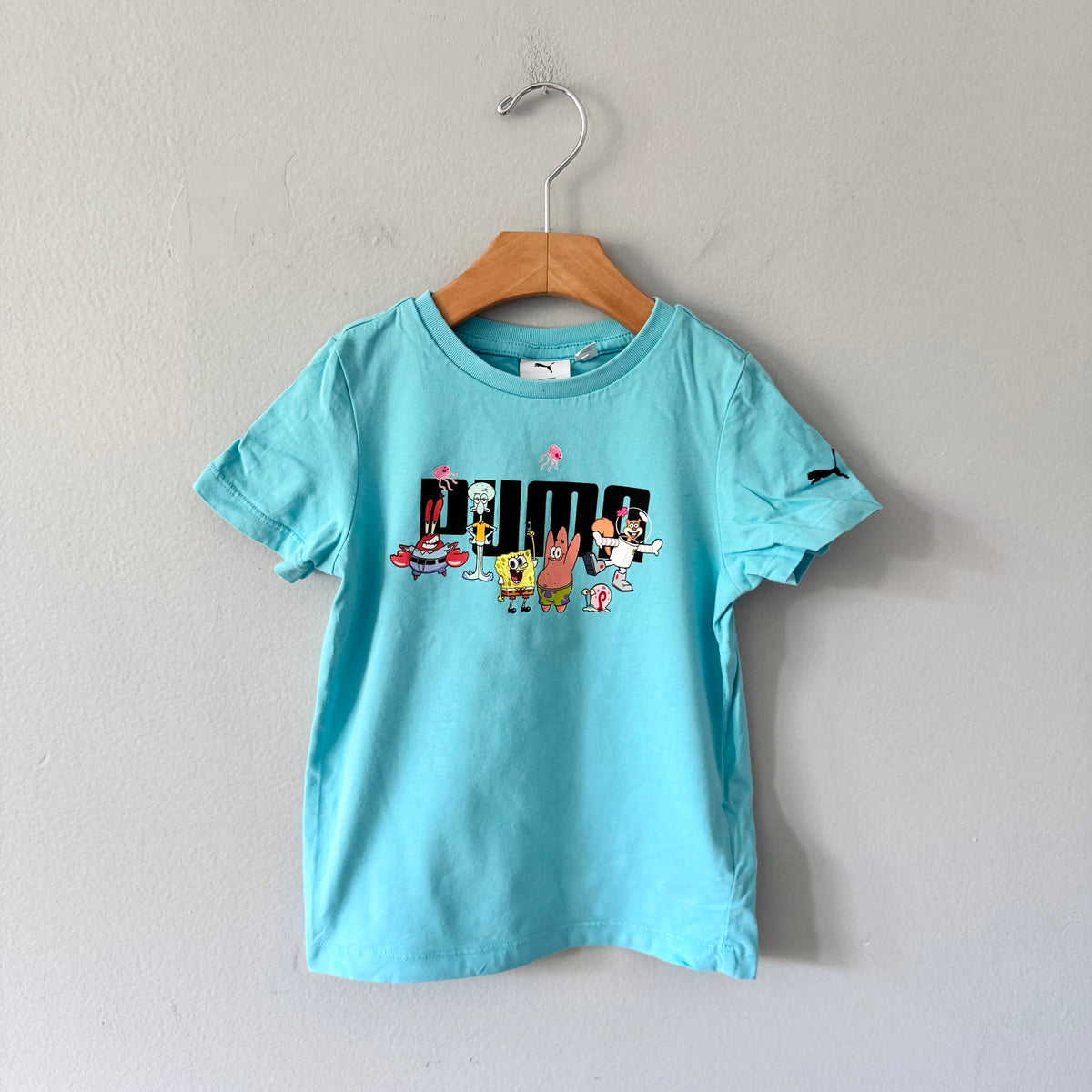 Puma x Spongebob / Blue T-shirt / 5-6Y
