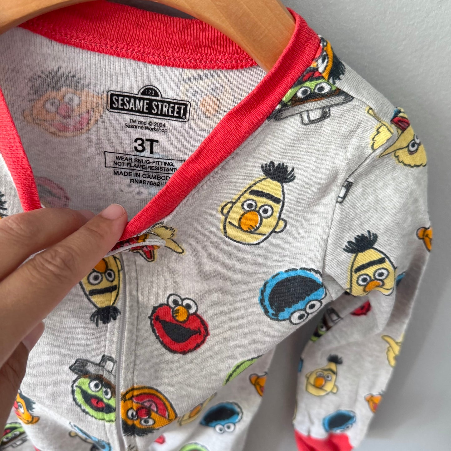 Sesame Street / Grey romper / 3T