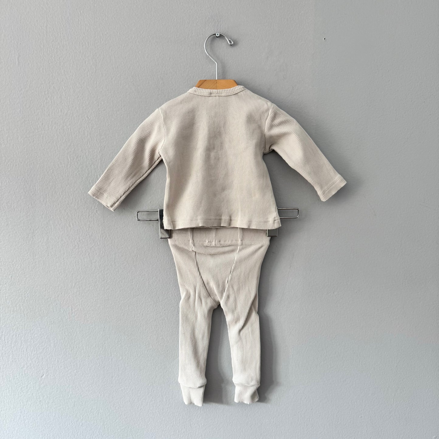 Mebie baby / Ensemble côtelé à manches longues / 3-6M