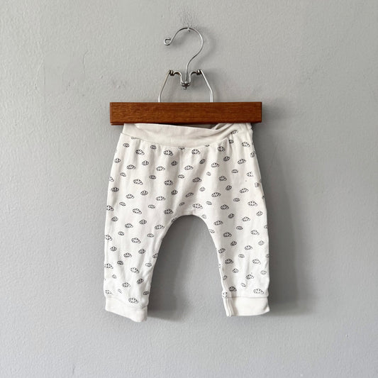 Rae Dunn / White x cloud harem pants / 6-9M