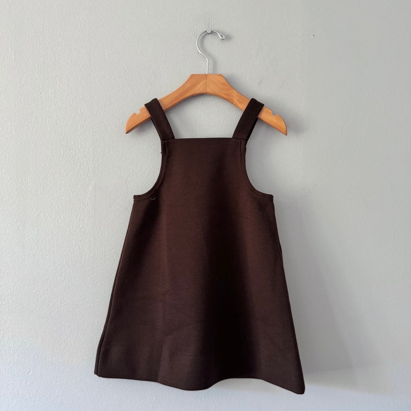 Vintage St. Michael / Brown overall skirt / 4Y