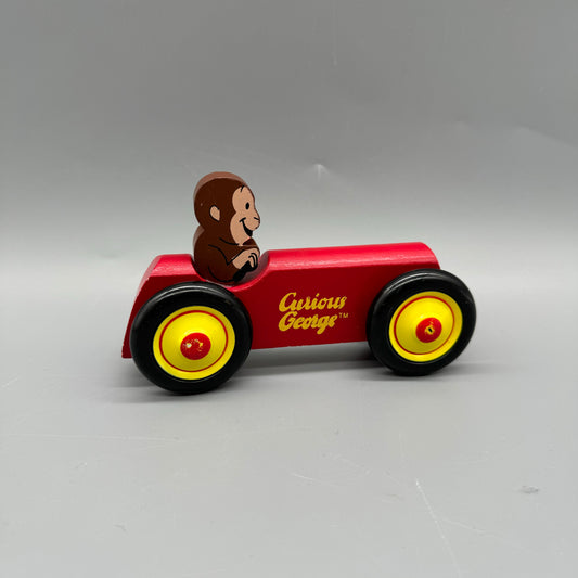 Curious George / Wooden red car