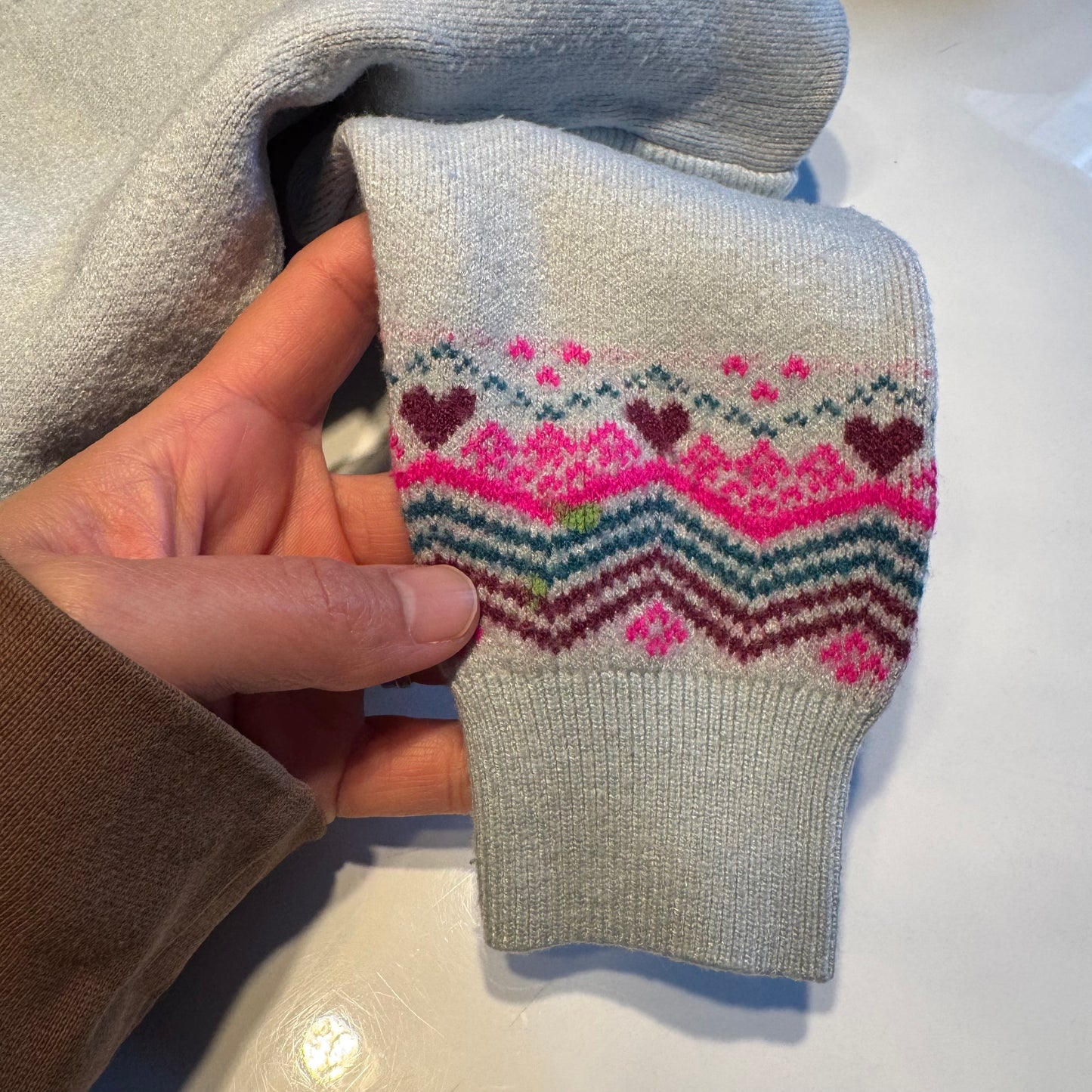 Deux par deux / Robe maille tricot / 2 ans