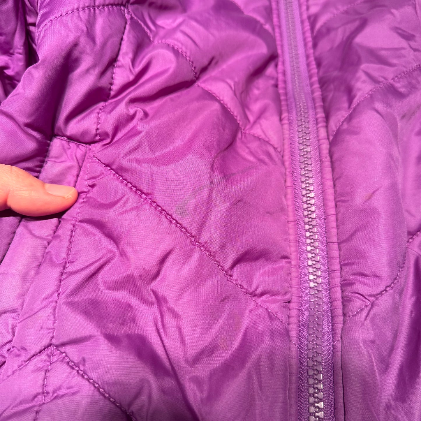The North Face / Reversible puffer jacket - purple x pink / 4T