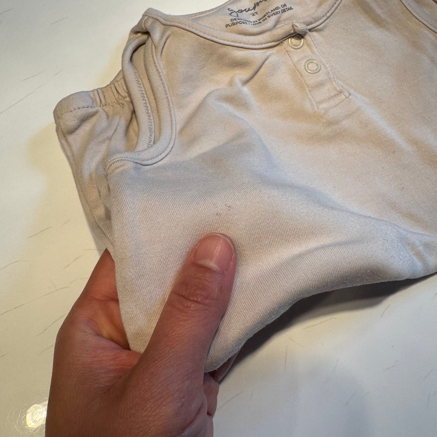 Goumi / Ivory tank romper / 2T