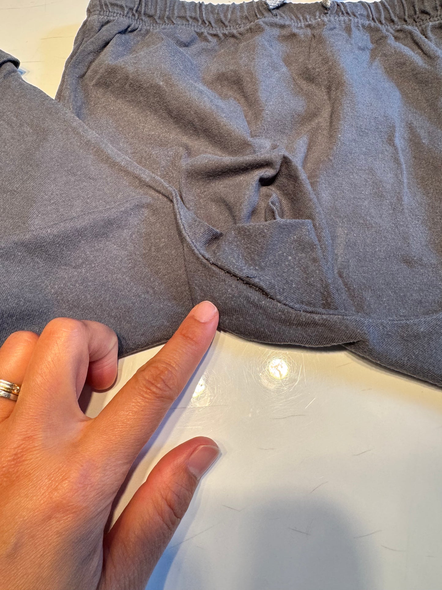 Mini mioche / Dark grey capri pants / 5-6Y