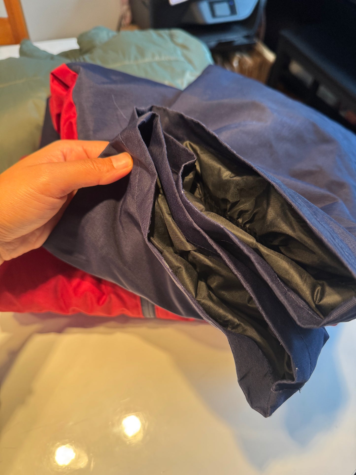 Wedze / Red x navy snowsuit / 6Y