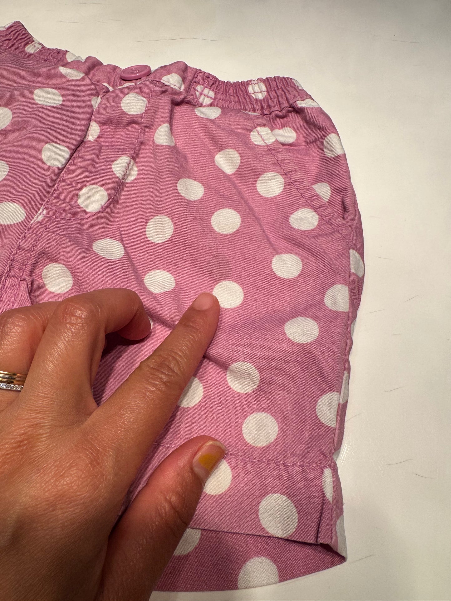 No brand / Pink purple x dots shorts / 12-18M