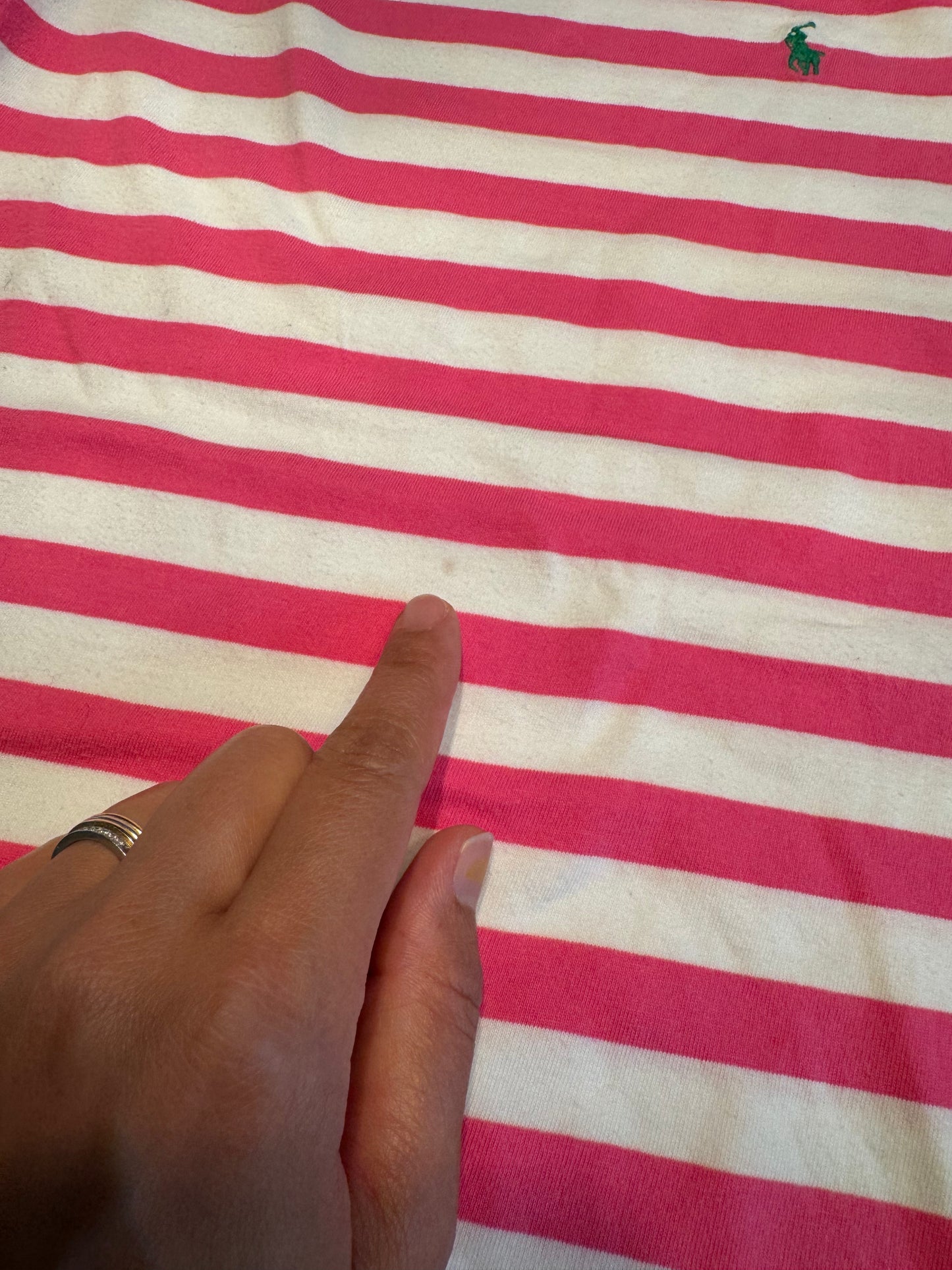Polo Ralph Lauren / Pink stripe T-shirt dress / 6Y