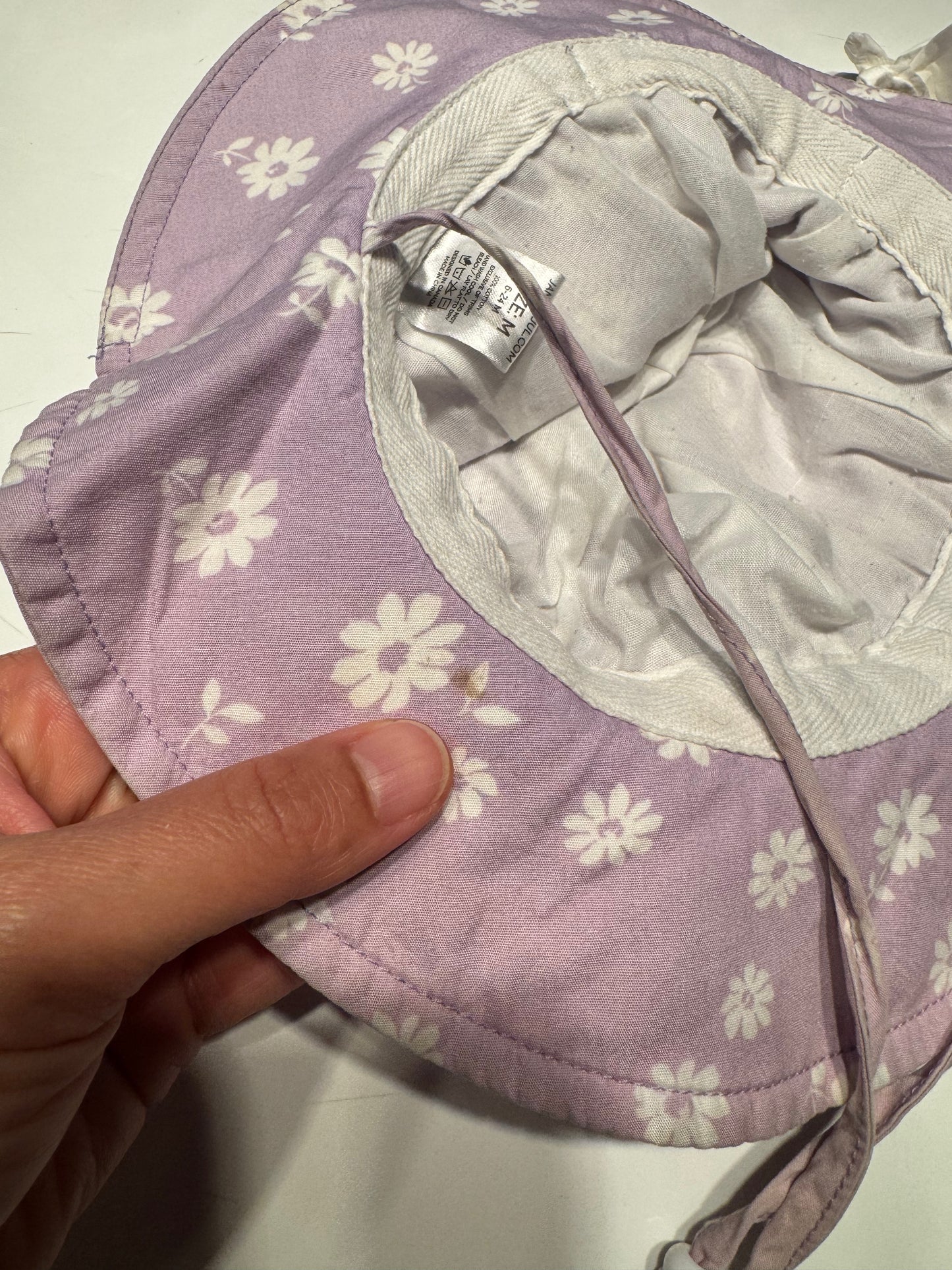 Jan & Jul / Lavender x flower sun hat / M(6-24M)
