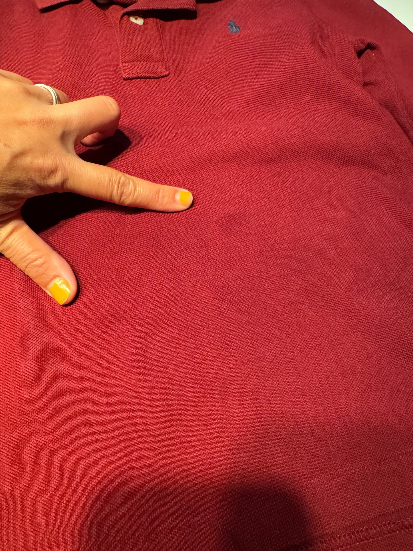 Polo Ralph Lauren / Burgundy long sleeve polo / 5Y