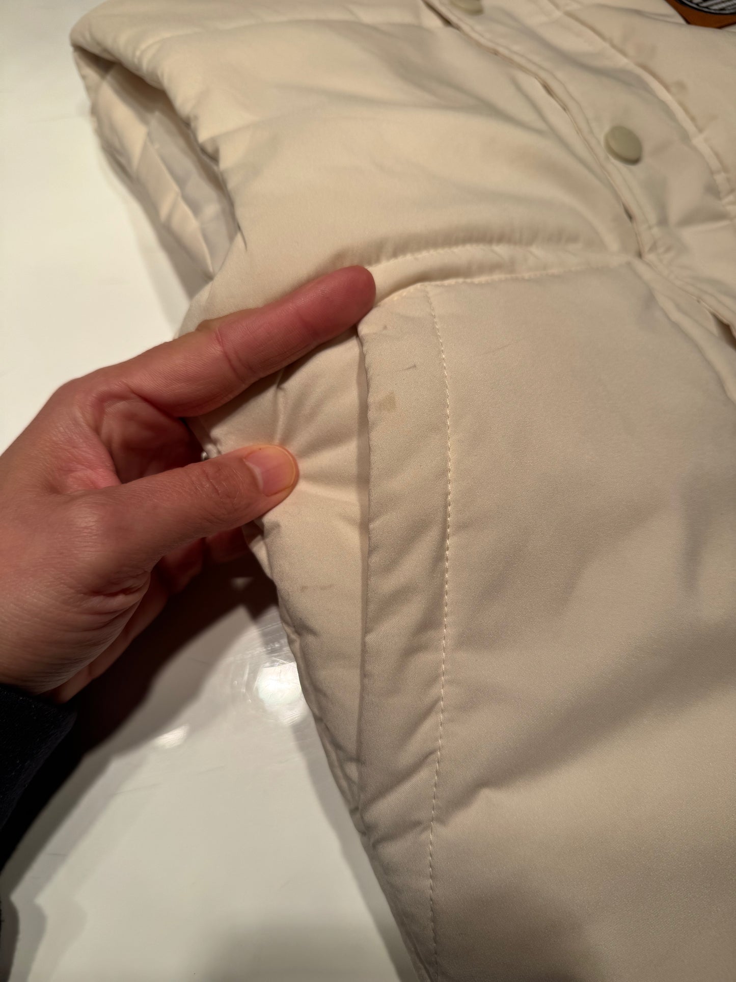 Souris Mini / White puffer vest / 8Y