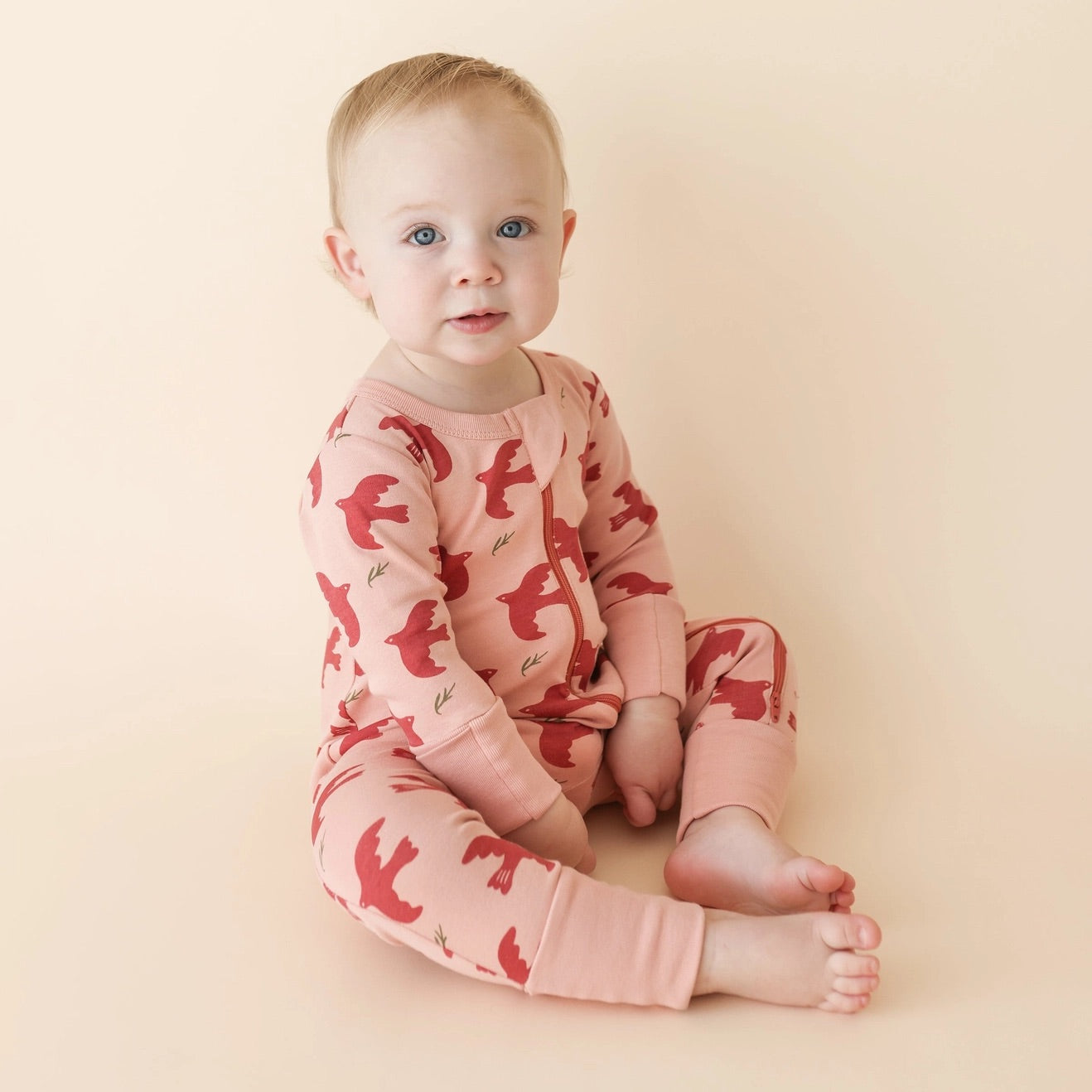 Parade Organics / Organic Signature Print '2-Way' Zip Romper / 18-24M, 2T & 3T