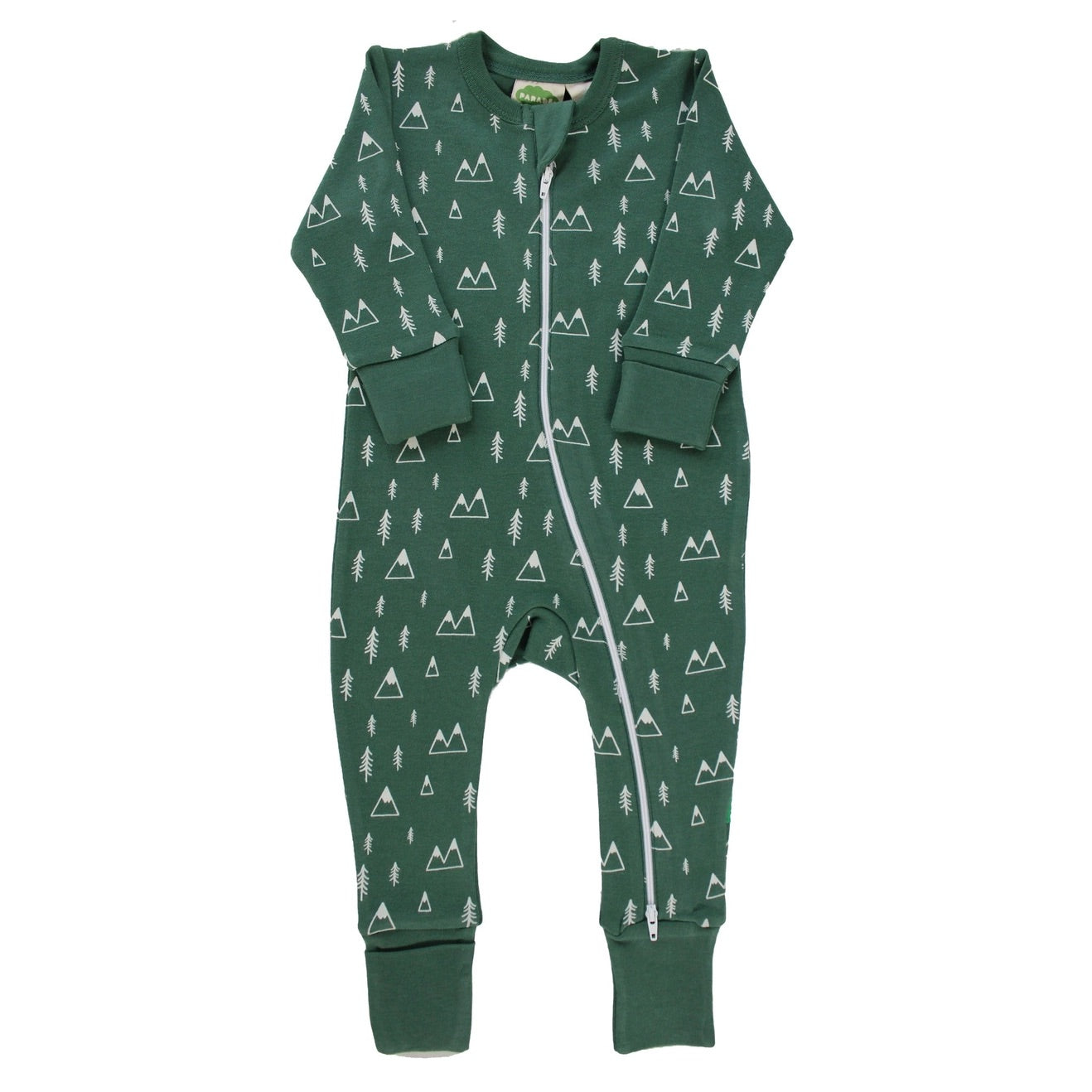 Parade Organics / Organic Signature Print '2-Way' Zip Romper / 2T