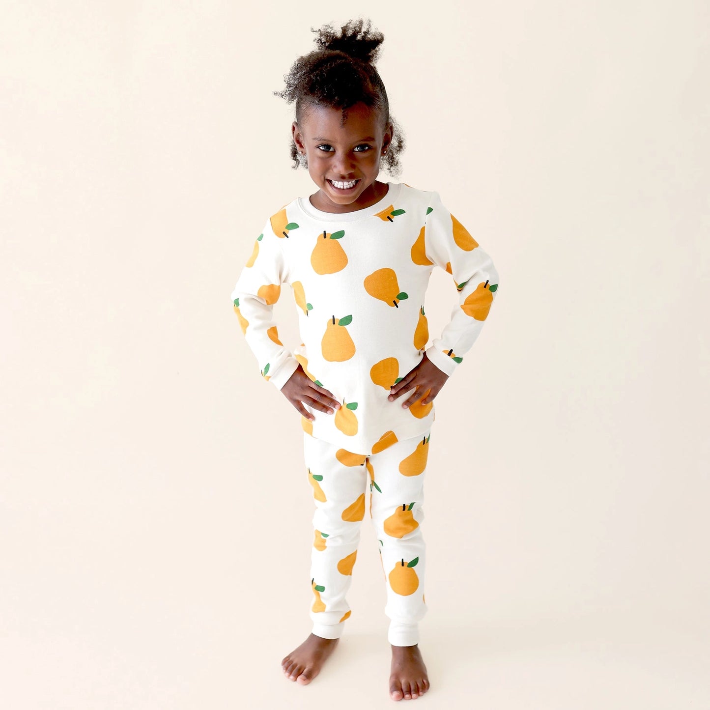 Parade Organics / "My Jammies" Organic Kids' Pajamas  7/8 Years, Big Pears