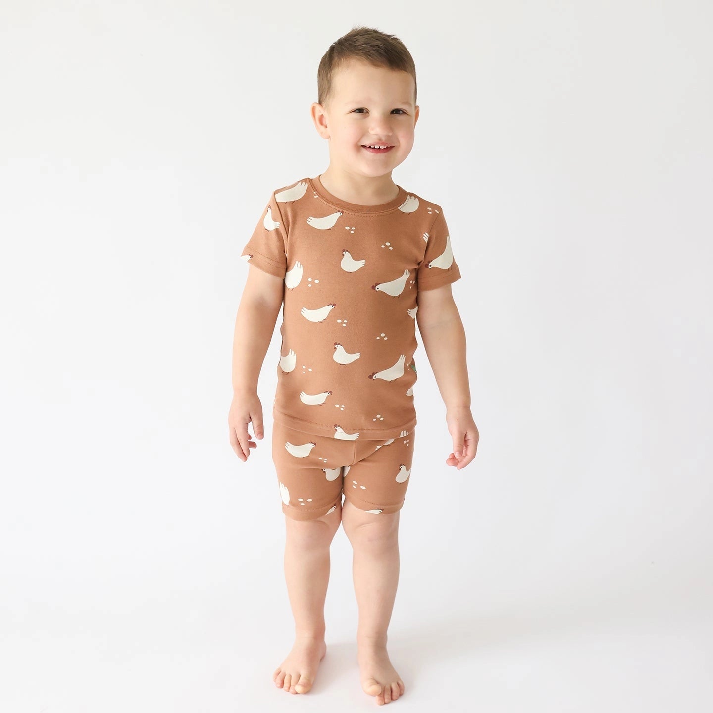 Parade Organics / "My Jammies" Organic Kids' Pajamas - Short  7/8 Years, Chickens