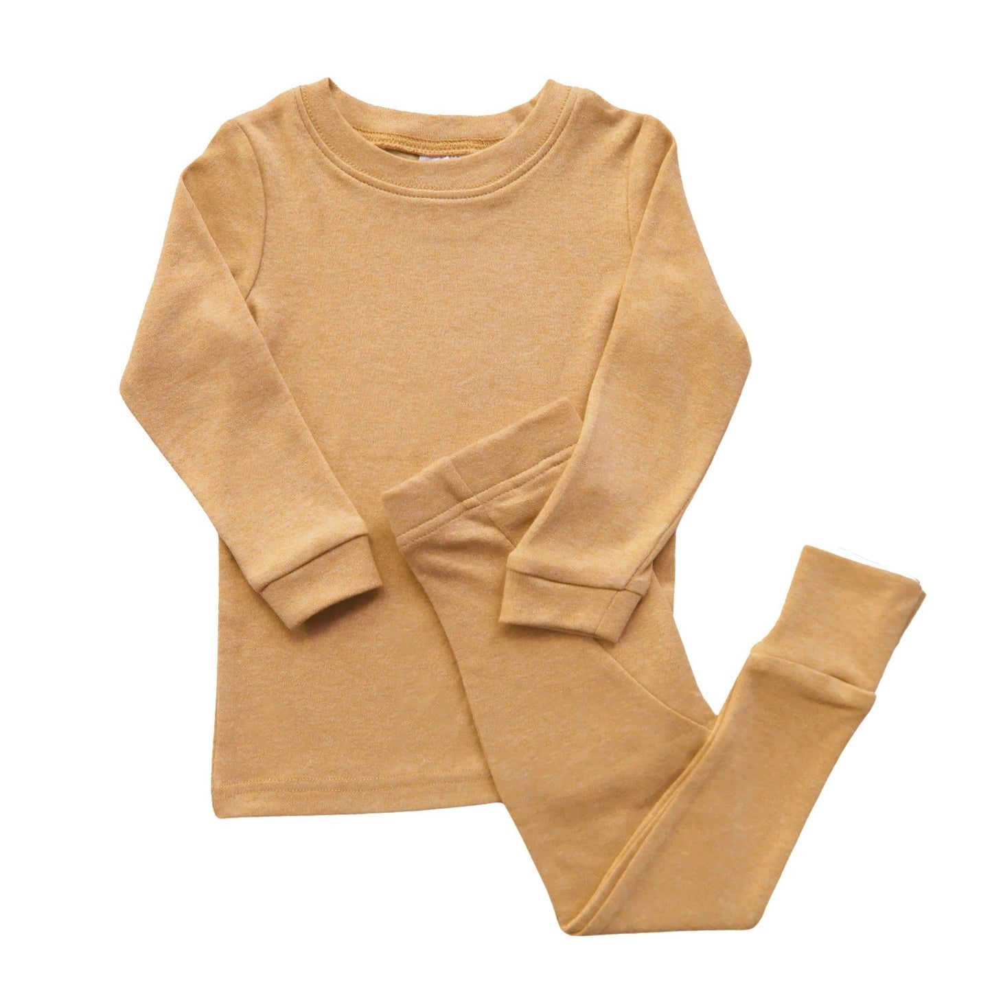 Parade Organics / "My Jammies" Organic Kids' Pajamas - Snuggle-Soft  3/4 Years, Honey Melange