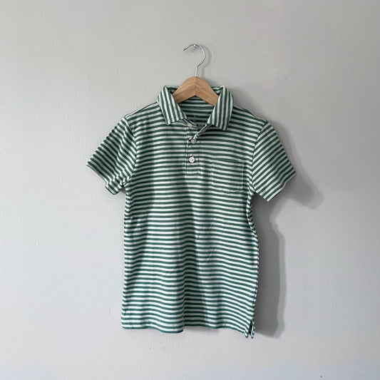 Crewcuts / Striped top with collar / XS(4-5Y)