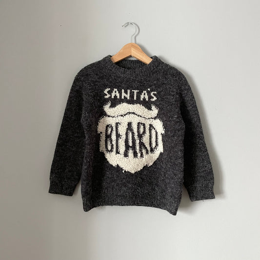 Zara / Santa's beard knit pull over / 6Y