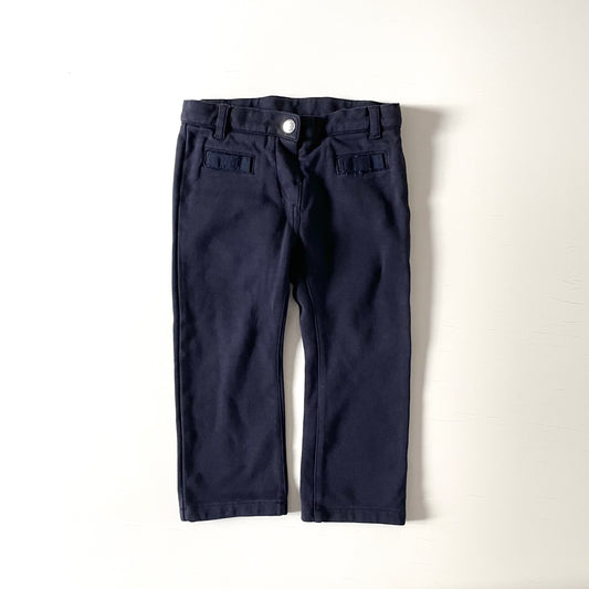 Jacadi / navy cotton pants / 24M