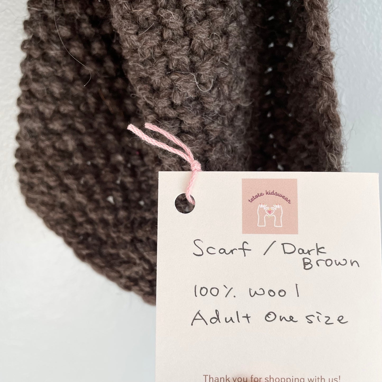 tetote / Wool scarf / Adult one size