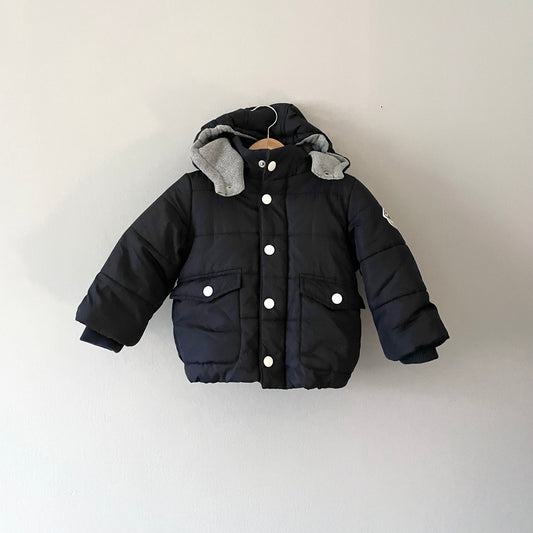 Petit Main / Navy puffer jacket / 12M