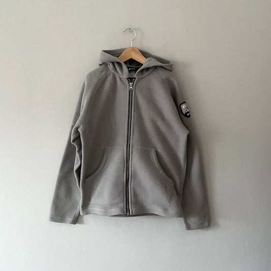 Mec / Light grey fleece jacket / 10Y