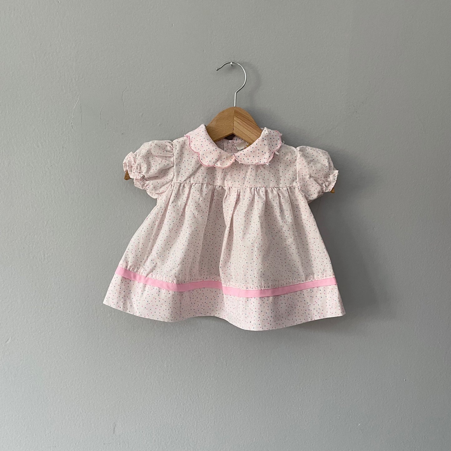 Vintage / Cotton dress / 0-3M