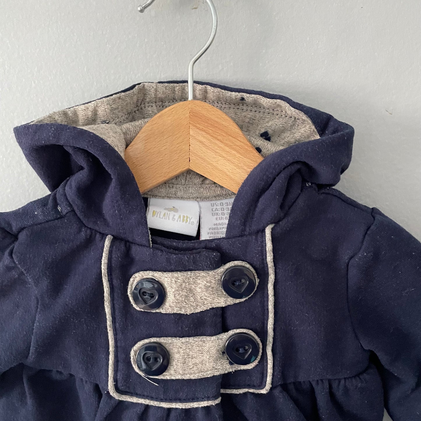 Dylan & Abby / Navy jacket / 0-3M