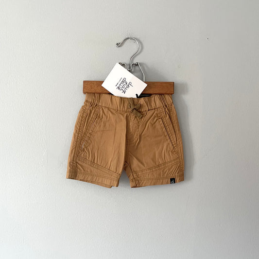 Deux par deux / Brown cotton shorts / 18M