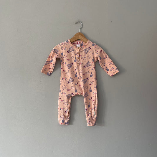 Tumble n' dry / Pink  romper / 3-6M