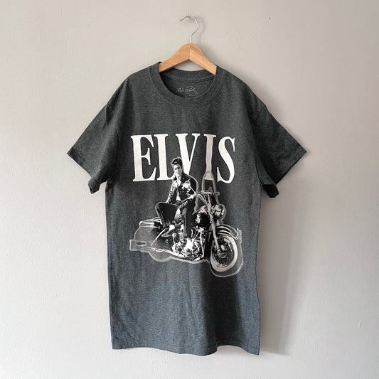 Elvis / Dark grey T-shirt / Adult S