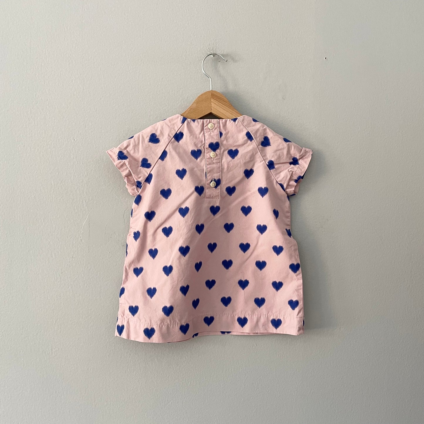 Crewcuts / Pink x hearts dress / 6-12M